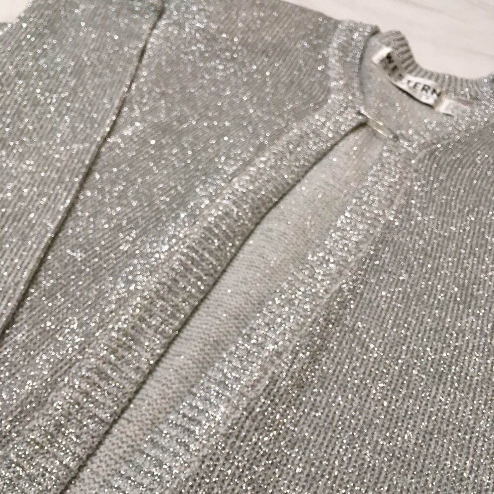 Western Connection Silver Lame Sweater Jacket - Picture 6 of 8